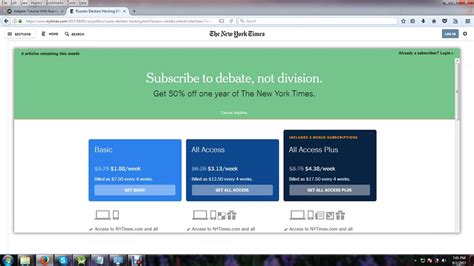 nytimes subscription not working